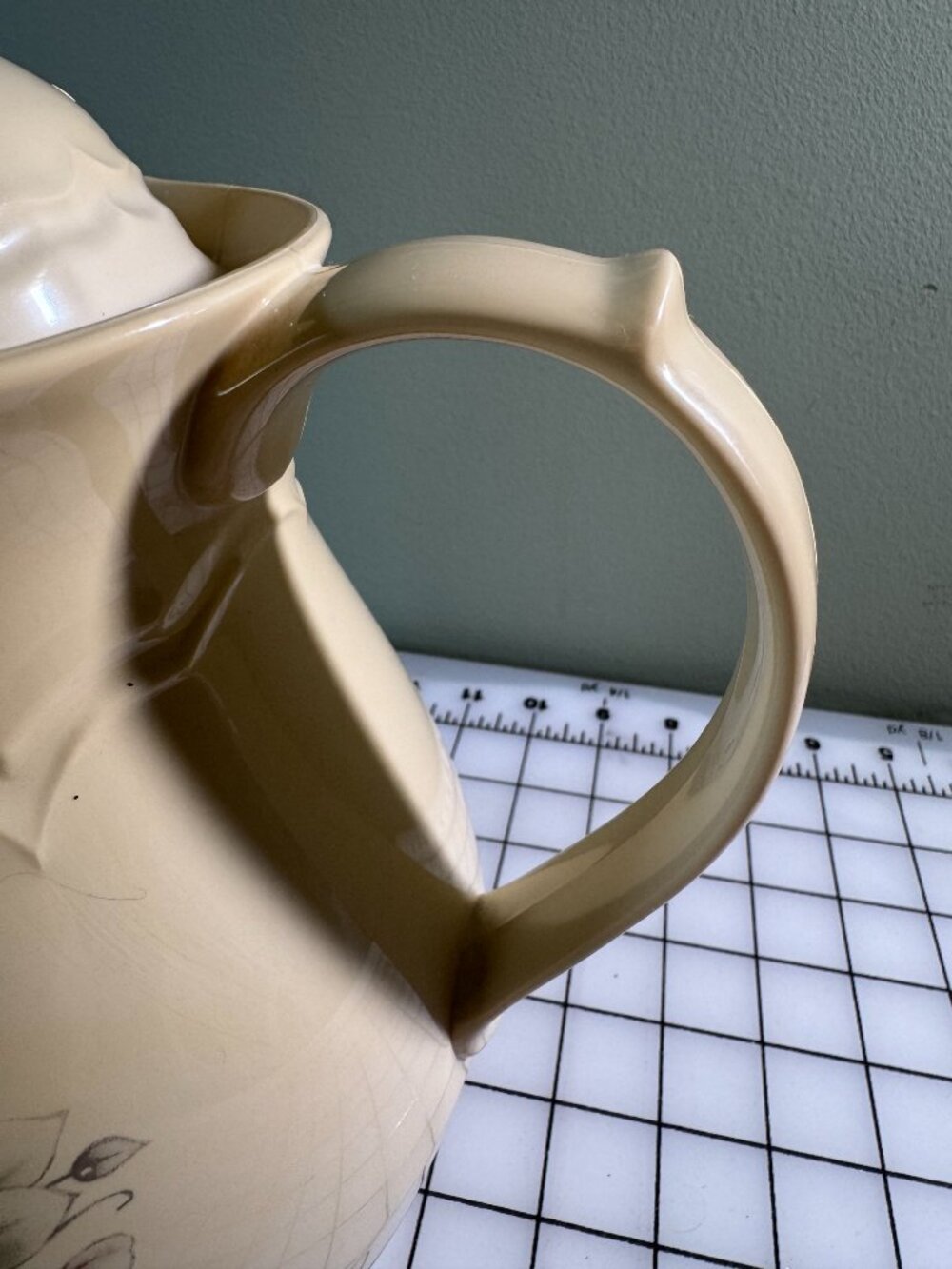 Vintage Pfaltzgraff Tea Rose Coffee Carafe Floral Cottagecore w Lid - Picture 4 of 9
